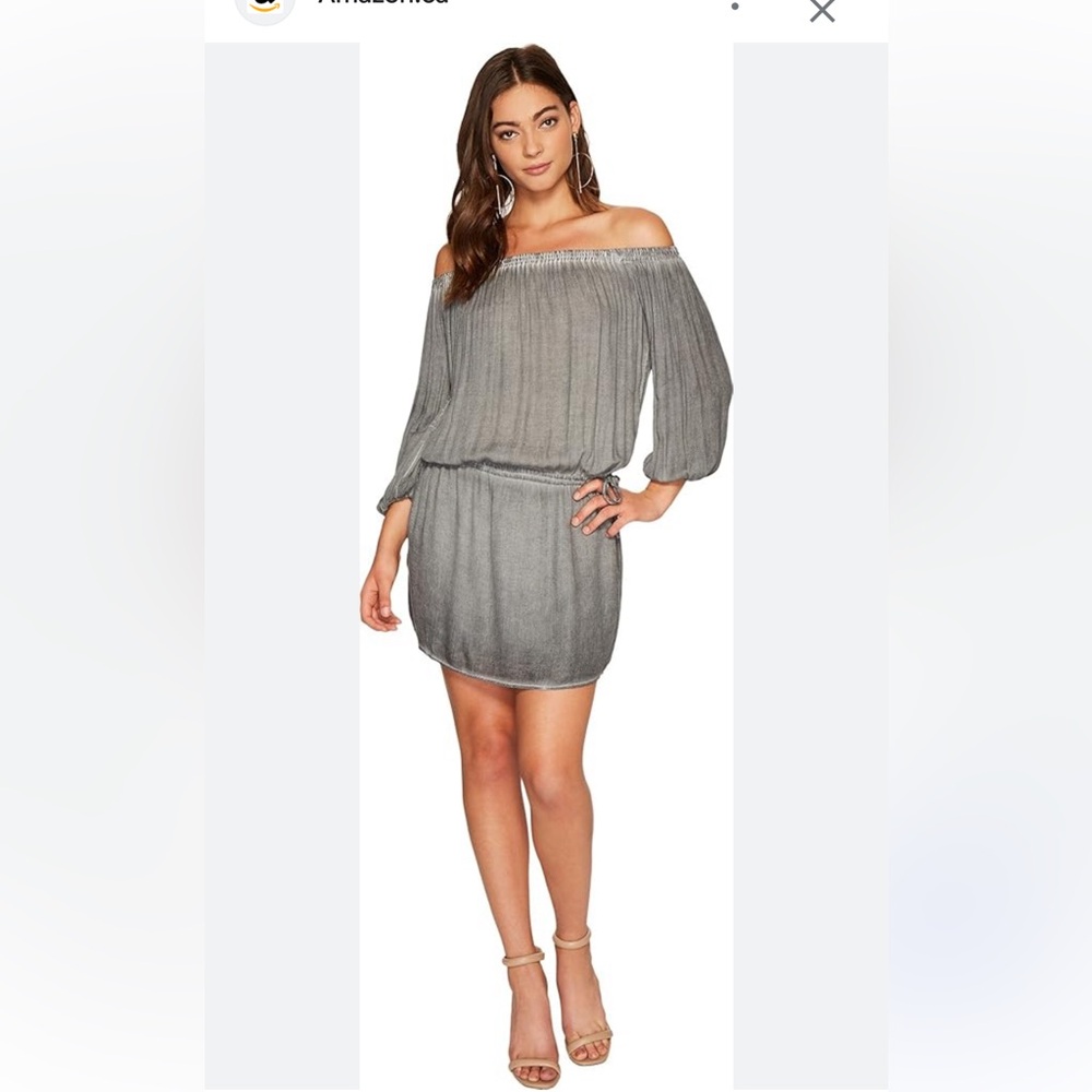 YFB CLOTHING Aletta Dress in Iron Oil Wash - Picture 2 of 13